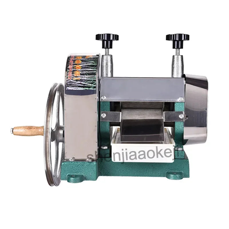 Manual Hand Crank Sugar Cane Juicer – Stainless Steel 50kg/H