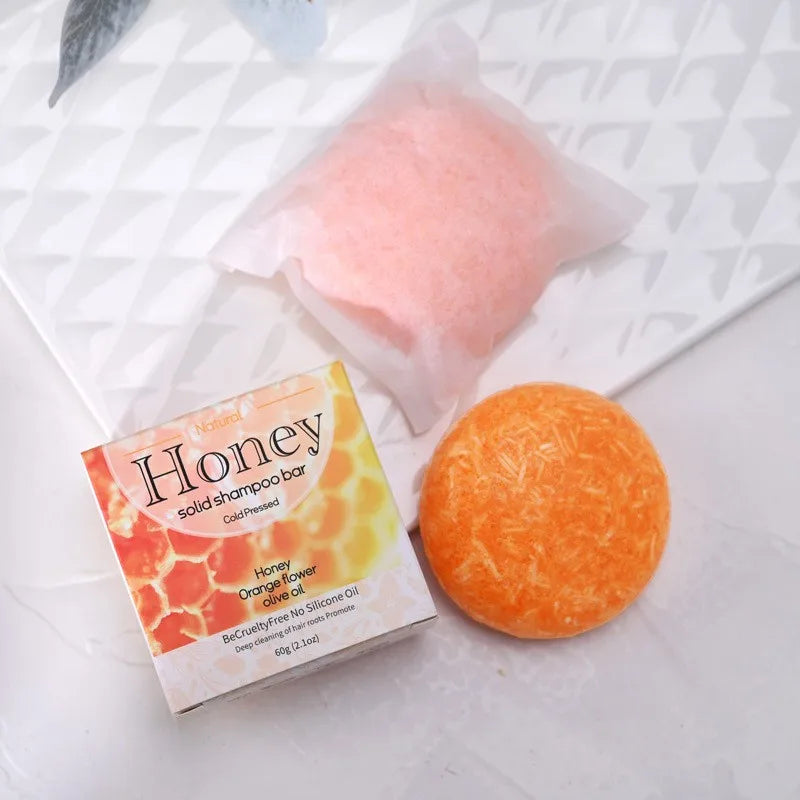 Natural Honey Essence Shampoo Bar – Dry Hair & Scalp Care
