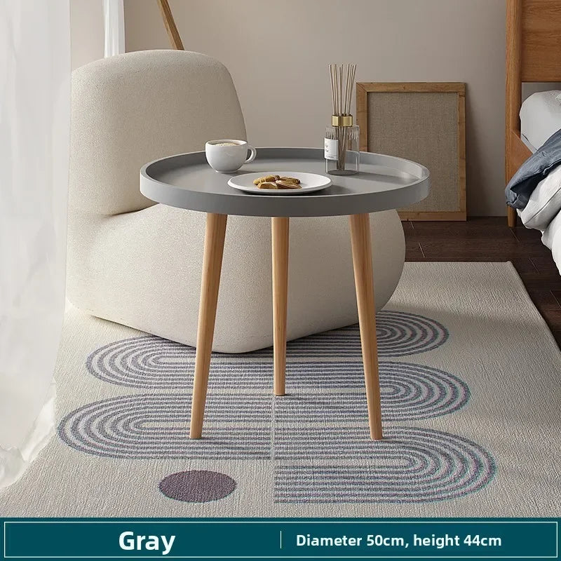 Multi-functional Nordic Small Round Table Coffee Sofa Side Living