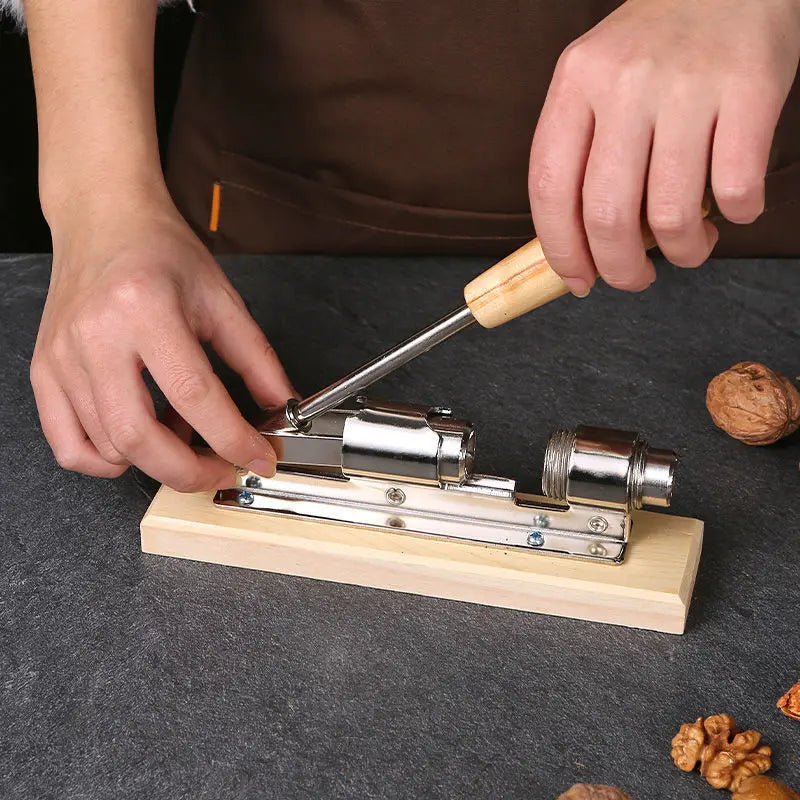 Manual Nut Cracker Stainless Steel Mechanical Sheller Pecan Filbert Walnut Nutcracker Fast Opener Nutcracker Clamp Kitchen Tool Oasis Select