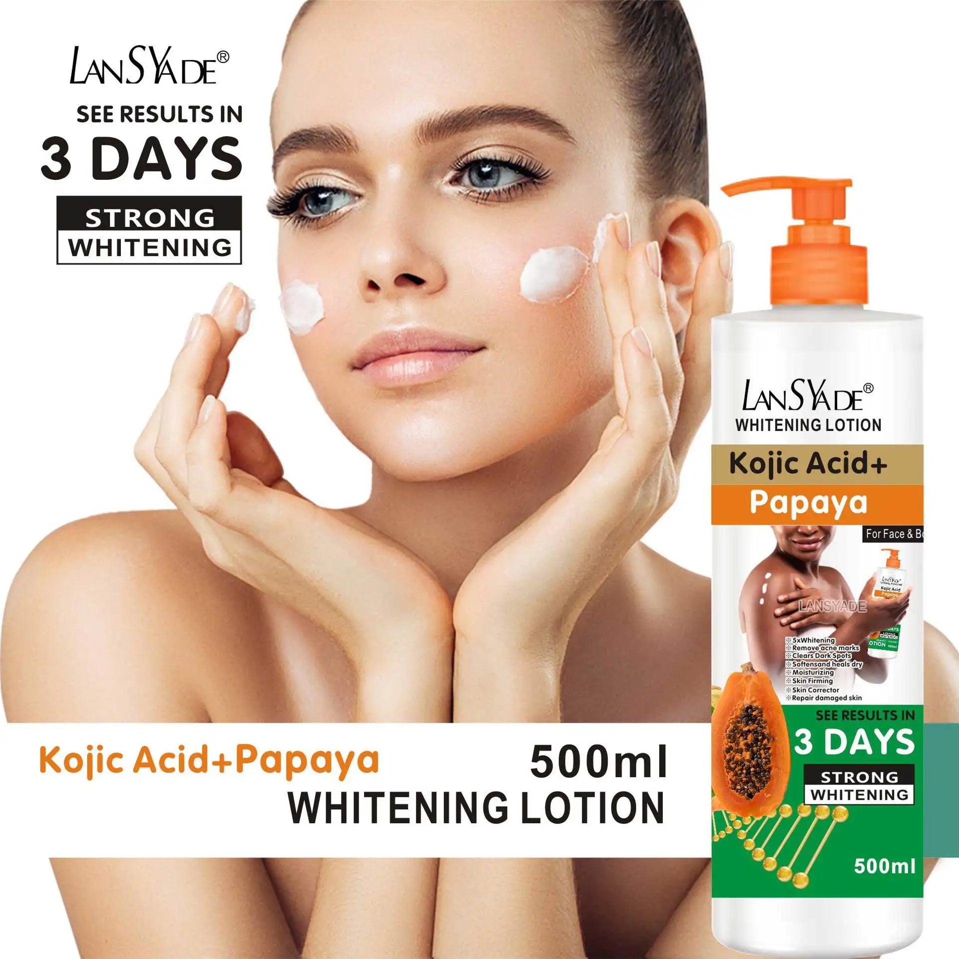 500ml Papaya Body Lotion – Moisturizing & Smoothing Skin Cream Body Lotion Cream Oasis Select Default Title
