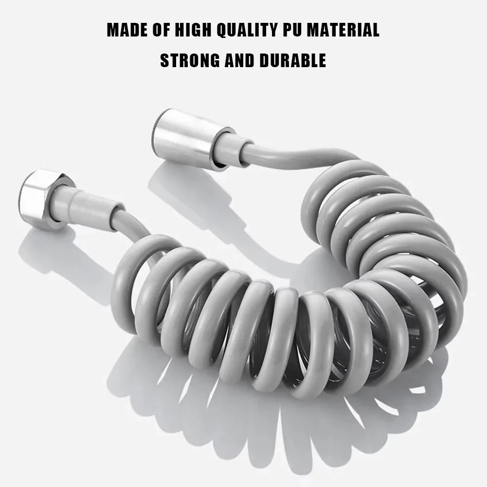 2m 3m 5m Spring Shower Hose Meters Water Plumbing Hose Plastic Bathroom Water Toilet Bidet Sprayer Telephone Line soft Hoses Oasis Select