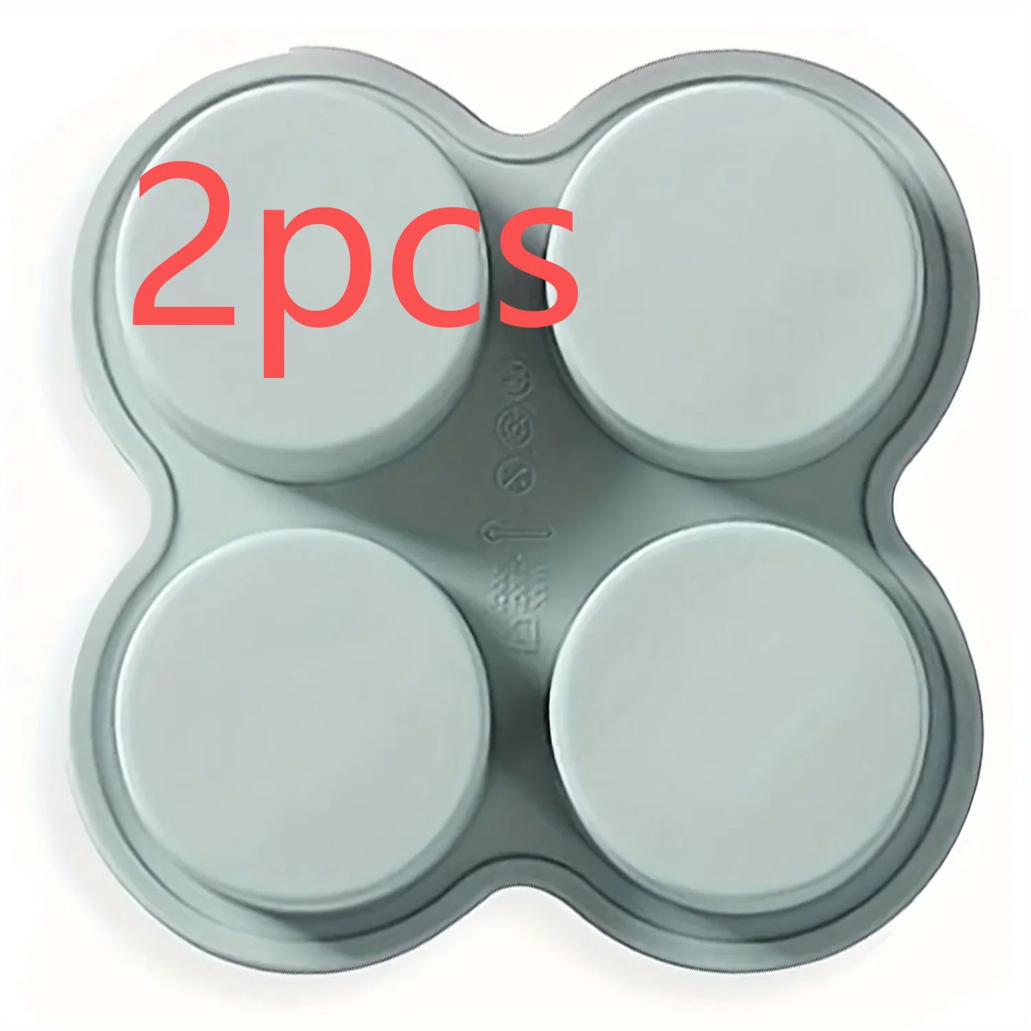 Air Fryer Egg Mold Round Shape Eggs Mold 4 Cavity Non-Stick Silicone Air Fryer Egg Pan Egg Steamer Cooking Mold Fried Egg Tool Oasis Select Gray 2pcs