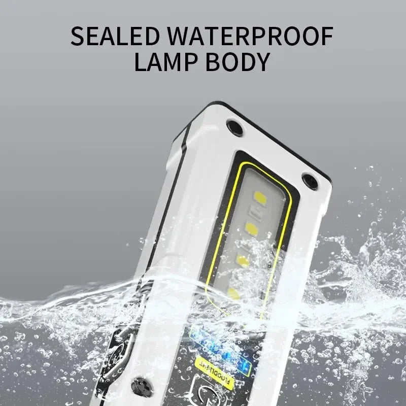 5-in-1 LED Flashlight SOS Alarm, Magnet & Power Bank Keychain