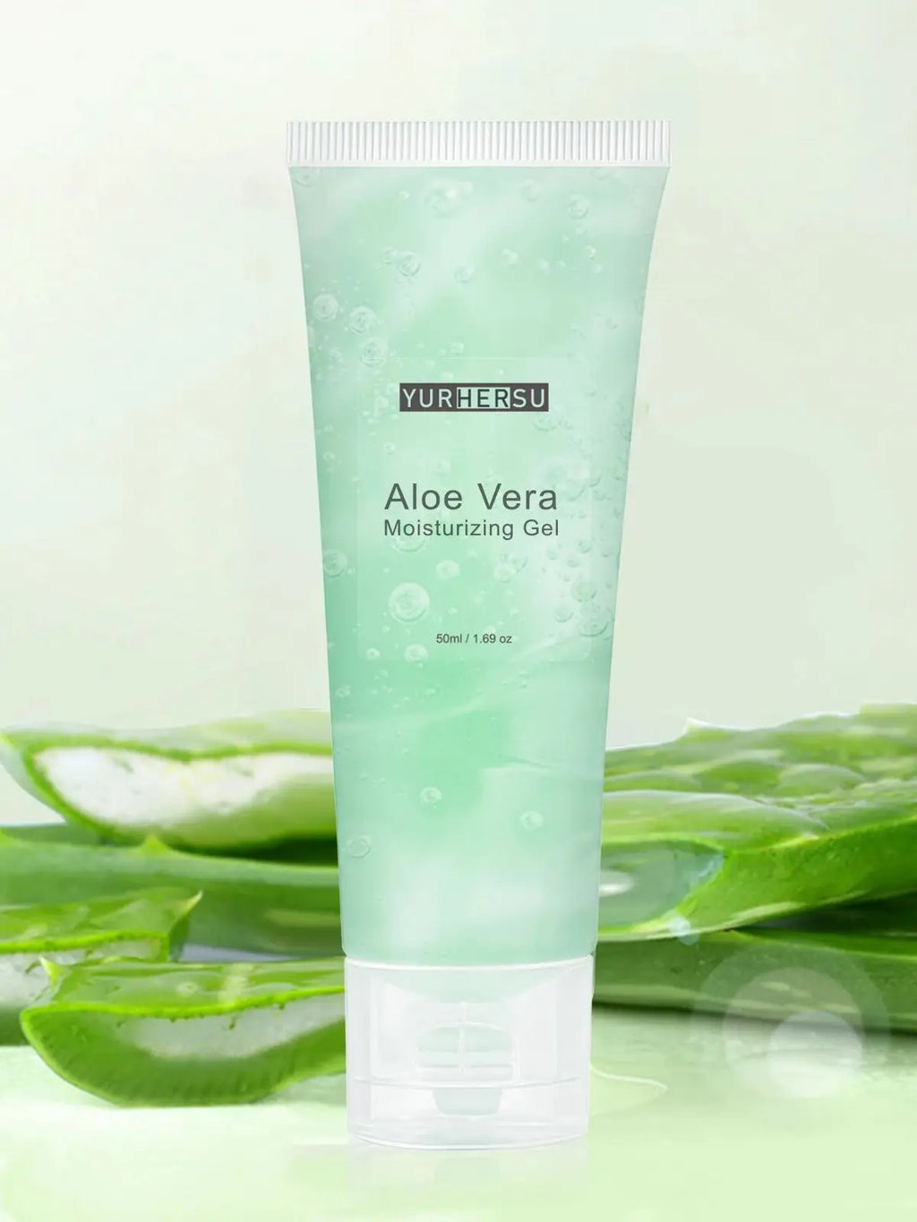 Aloe Vera Gel Face Moisturizer & Makeup Primer – 50ml Aloe Vera Face Gel Oasis Select AloeVera-1 green