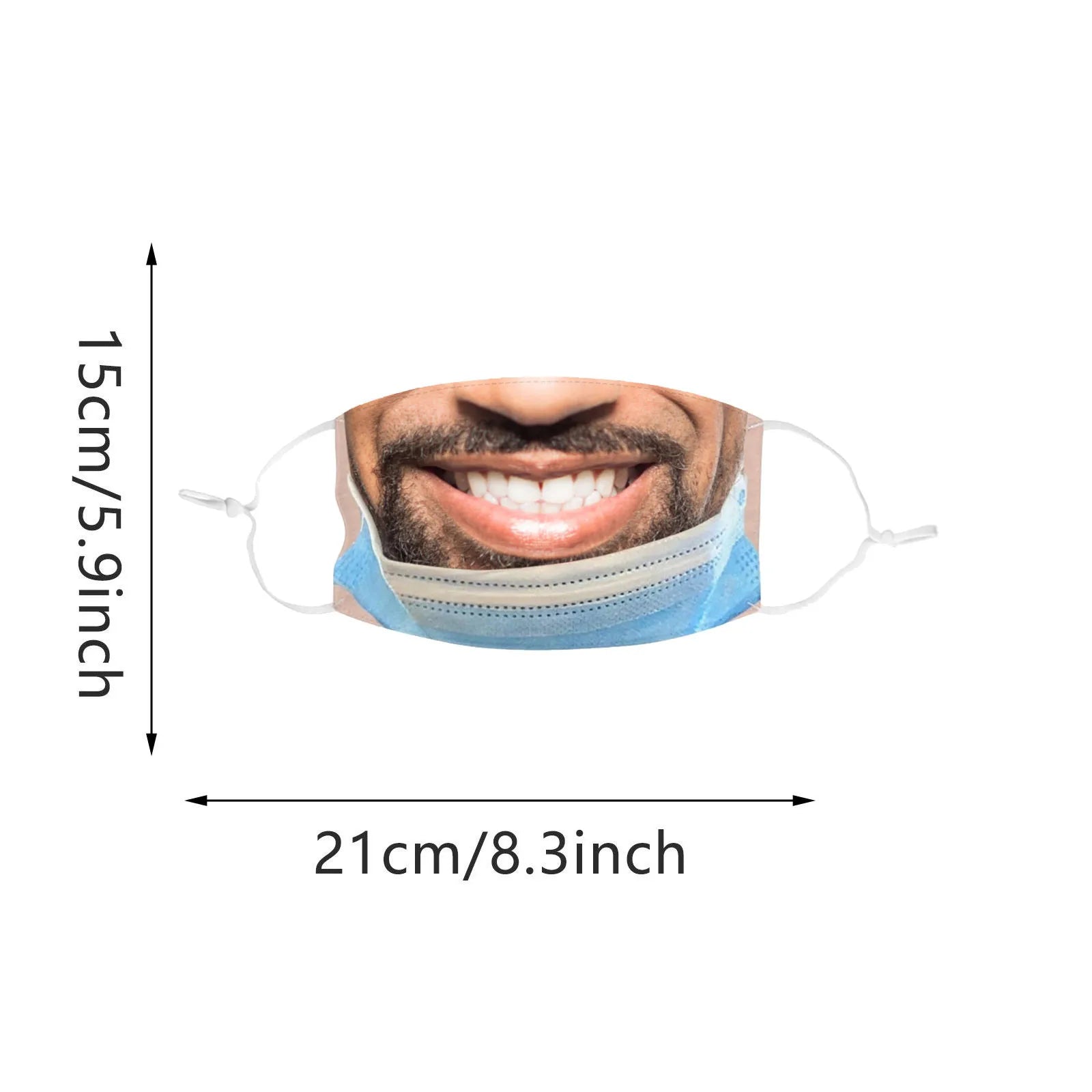 Adult Funny Mouth Mask Funny Cloth Face Masks Mascarillas Cosplay Accessories Washable Reusable Anti-dust Protection Mask Oasis Select