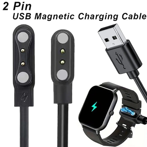 2-Pin Magnetic Charging Cable for Smart Watch – 4mm & 2.84mm Smart Watch Charger Oasis Select