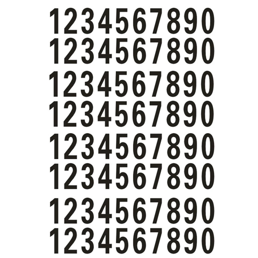Reflective Mailbox Number Stickers – 40 Pcs Self-Adhesive Decals
