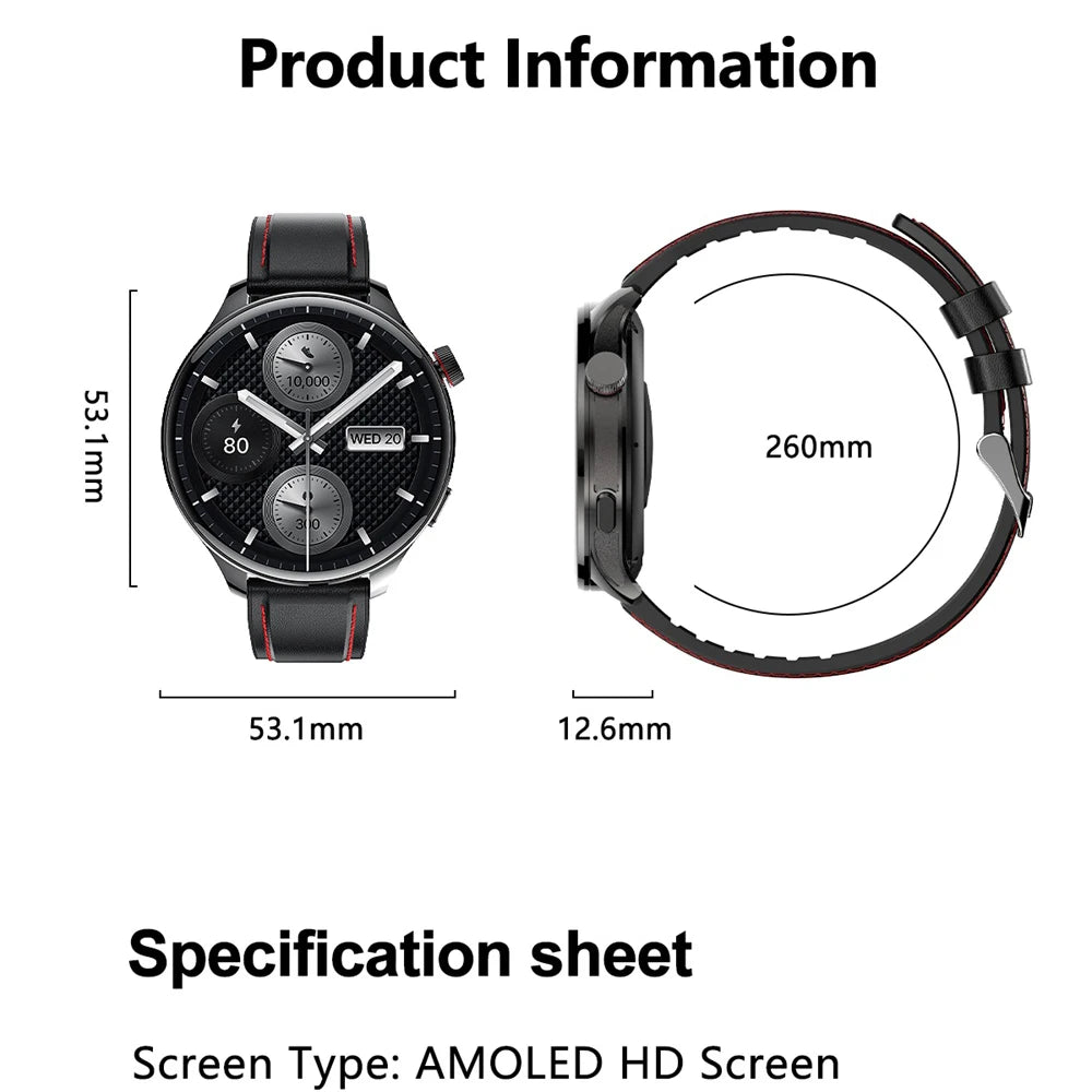 Outdoor GPS Smart Watch 1.75" AMOLED Fitness Smartwatch Men 110+ Sports Modes 800mAh BT Call Health Monitoring Sports Tracking Oasis Select