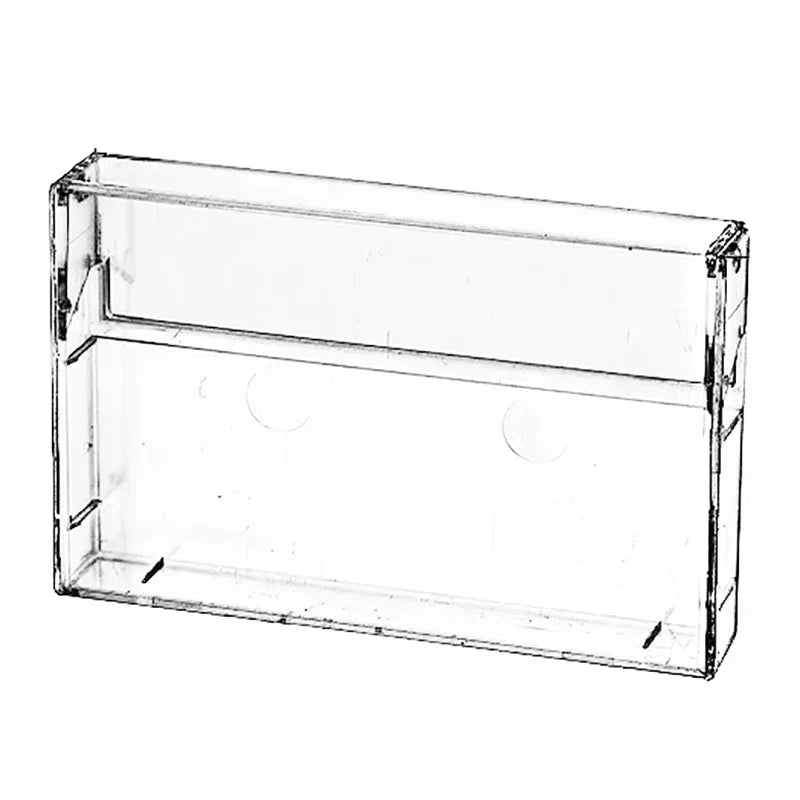 1Pc Cassette Tape Transparent Storage Box Audio Magnetic Recording Blank Tape Case Dustproof Box Oasis Select