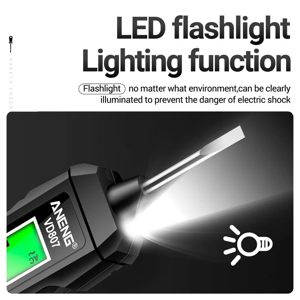 Non-contact Voltage Detector Pen AC 12-300V Smart High Precision Voltage Tester Pen Digital Display Circuit Break Finder Oasis Select