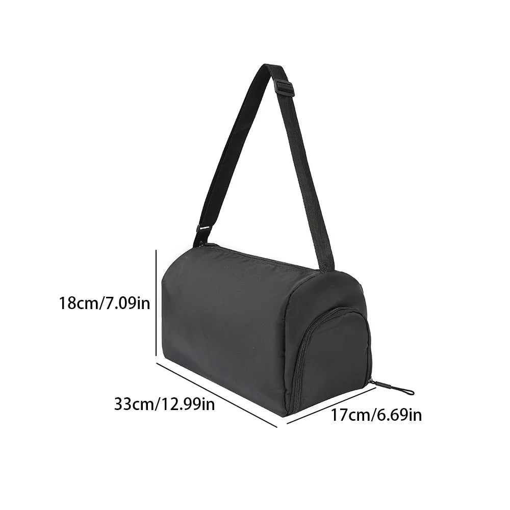 Unisex Waterproof Oxford Cloth Duffel Bag Large Capacity Gym Bag Wet Dry Separation Adjustable Strap for Sports Yoga Travel Oasis Select black