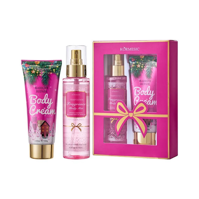 Passion Fragrance Body Kit 120ml + 100g Body Care Christmas Set Fragrance Body Care Oasis Select Allure Set 120ml 100g