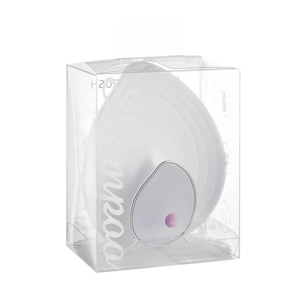 Scalp Massage Shampoo Comb Deep Cleans Scalp Improves Scalp Health and Reduces Hair Loss Salon Hairdressing Tools Oasis Select WHITE