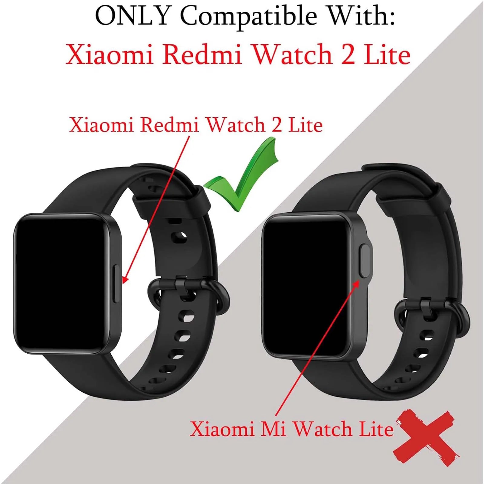 Silicone WatchBand Strap For Redmi Watch 2 Lite SmartWatch Band WristBand Redmi Watch 2 Protective Case Protector Cover Oasis Select