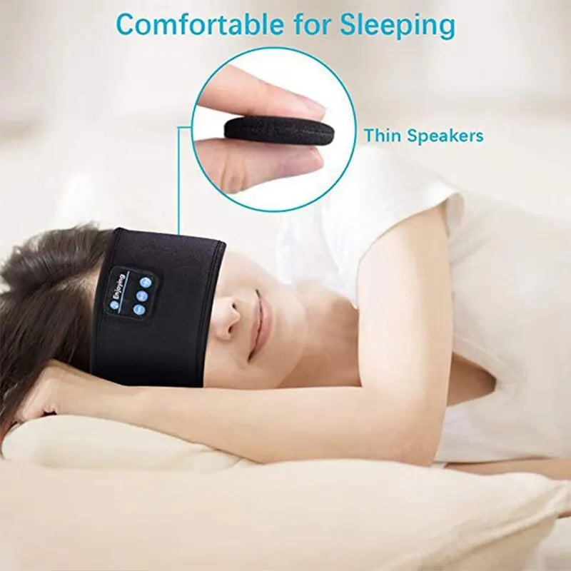 Fone Bluetooth Earphones Sports Sleeping Headband Elastic Wireless Headphones Music Eye Mask Wireless Bluetooth Headset Headband Oasis Select