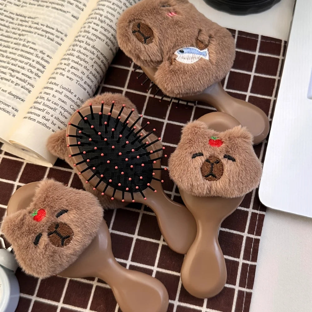 Capybara Mini Air Cushion Hair Brush – Portable Scalp Massager