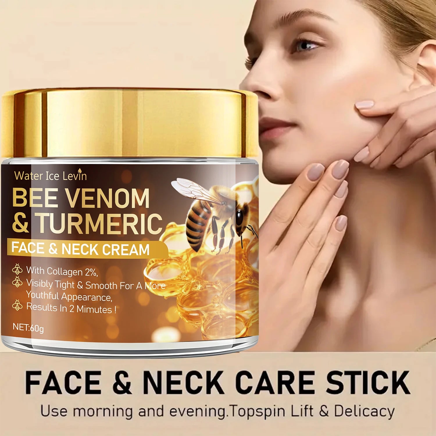 Bee Venom Cream Can Promptly Nourish Light Beige Skin | Alcohol-Free and Hyaluronic Acid-Free, Suitable for All Light Beige Skin Tones. Oasis Select