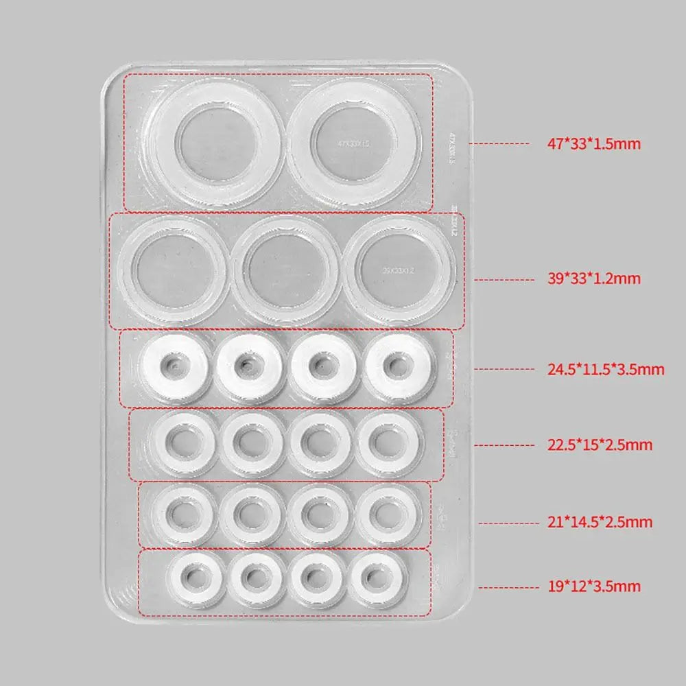 1Sheet S/L Faucet O-Ring Sealing Gasket Replacement Leak-proof Pipe Connection Gasket Silicone High Temperature Resistant Oasis Select