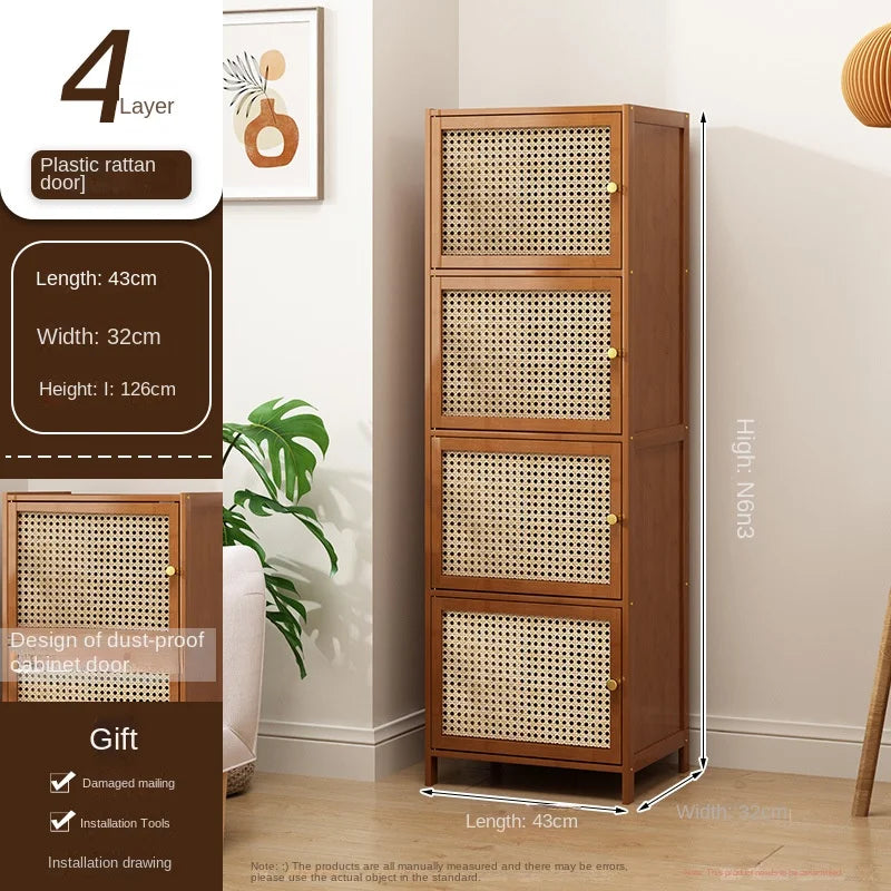 Bookcase with door, multi-layer storage rack, seam storage cabinet, living room display cabinet, bookshelf Oasis Select 43cmC