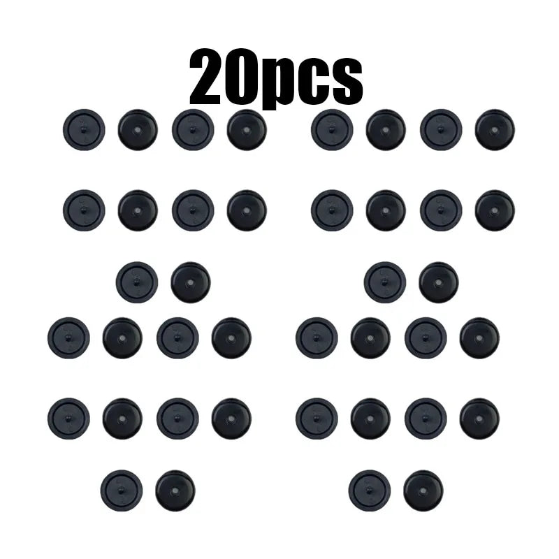 5/10/20pcs Car Parts Auto Safety Seat Belt Black Plastic Stopper Pitch Limit Buckle Clip Retainer Retainer Seatbelt Stop Button Oasis Select 20pcs black