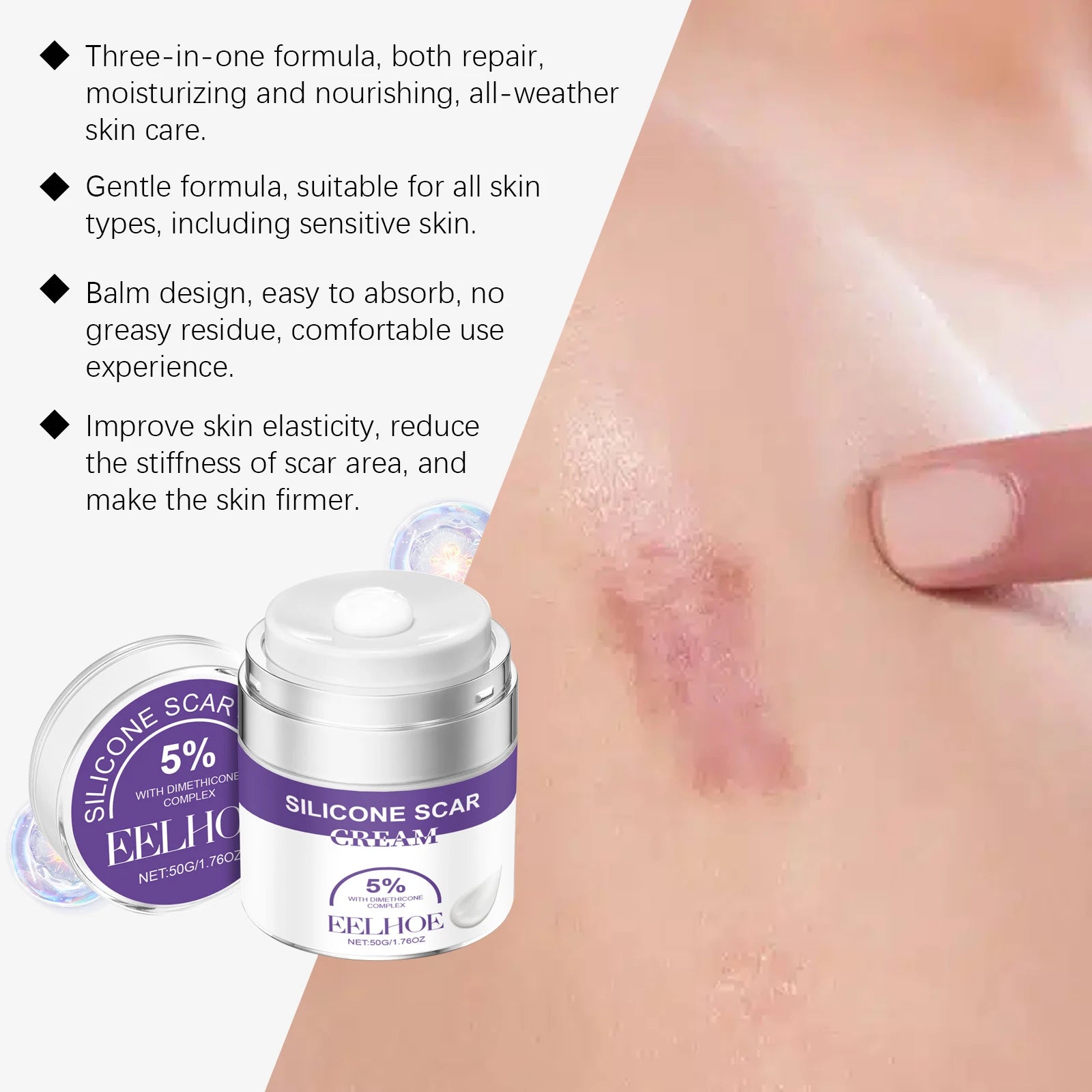 Eelhoe Herbal Collagen Cream – Scar & Moisturizer 50g