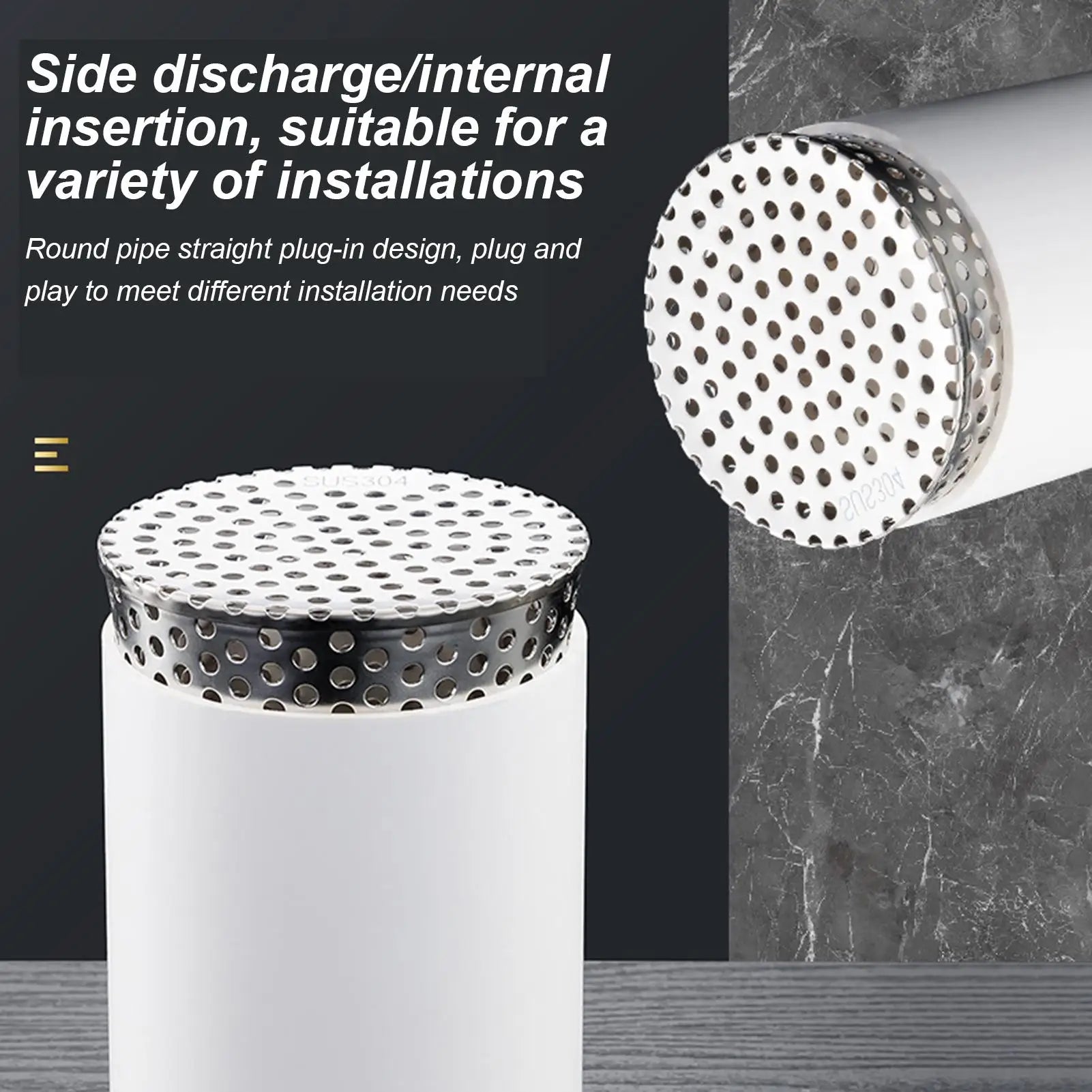 Drain Downspout Protectors Stainless Steel Gutter Protector Cleaner Gutter Downsport Guards for Preventing Blockage Debris Oasis Select