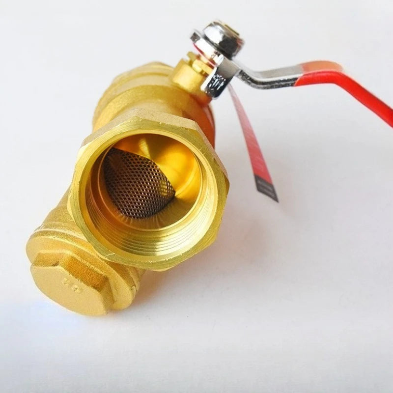 Brass Filter Valve Y-shaped with Handle 1/2 "3/4" 1 "pressure Resistant Wear-resistant Direct Networking Filter Thread Filter Oasis Select