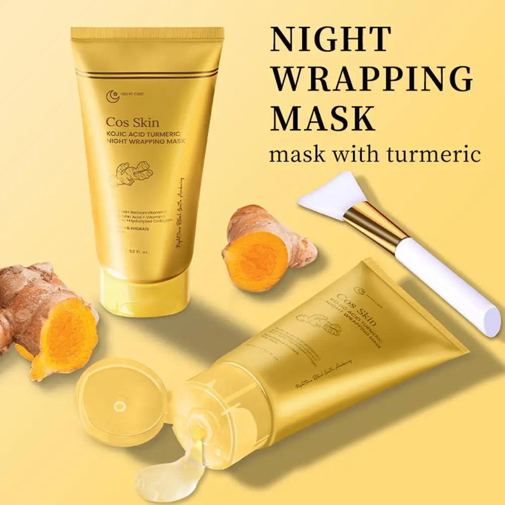 Kojic Acid Turmeric Overnight Peel-Off Mask – Collagen & Retinol Overnight Peel-Off Mask Oasis Select