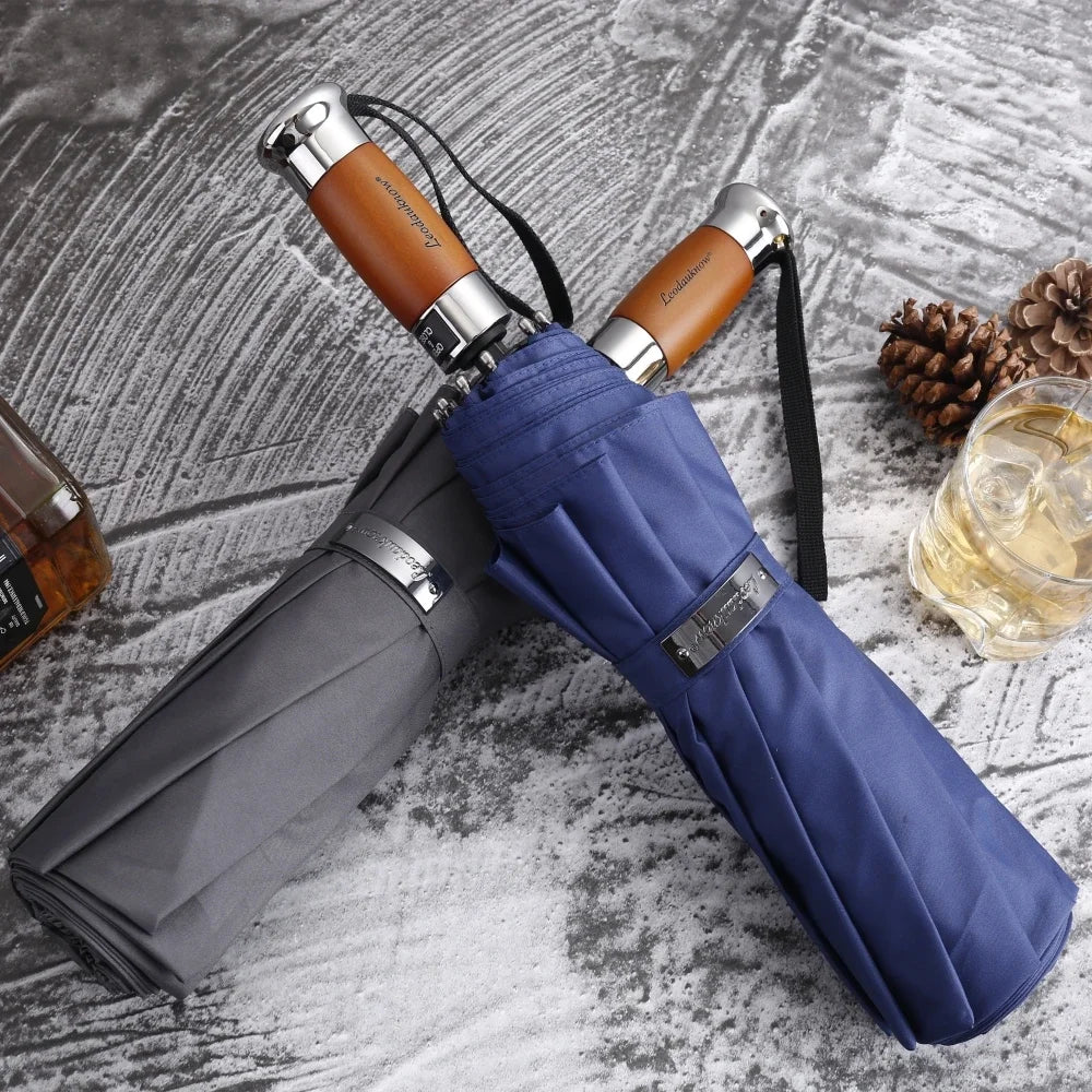 Genuine Brand Large Folding Umbrella Business Men Automatic Umbrellas Windproof Male Parasol Parasol Umbrella Oasis Select
