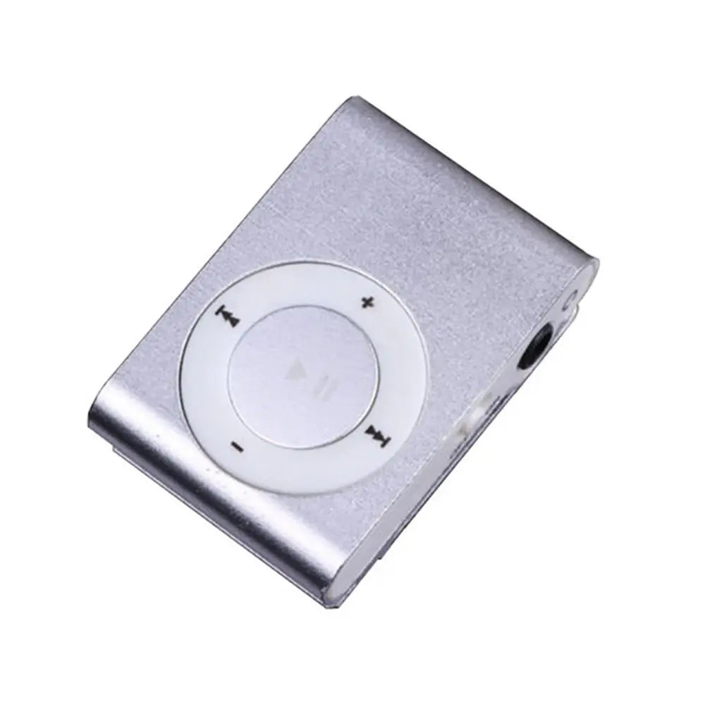 Mini Waterproof Metal Media Player Walkman Mirror MP3 Player Sport MP3 Clip MP3 Music Player Oasis Select Silver