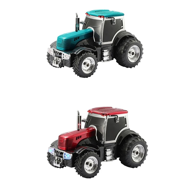WISH WS-560 Tractor Wireless Bluetooth Speaker -LED Light Support TF Card FM Radio Stereo Music Player Bluetooth Speaker Oasis Select