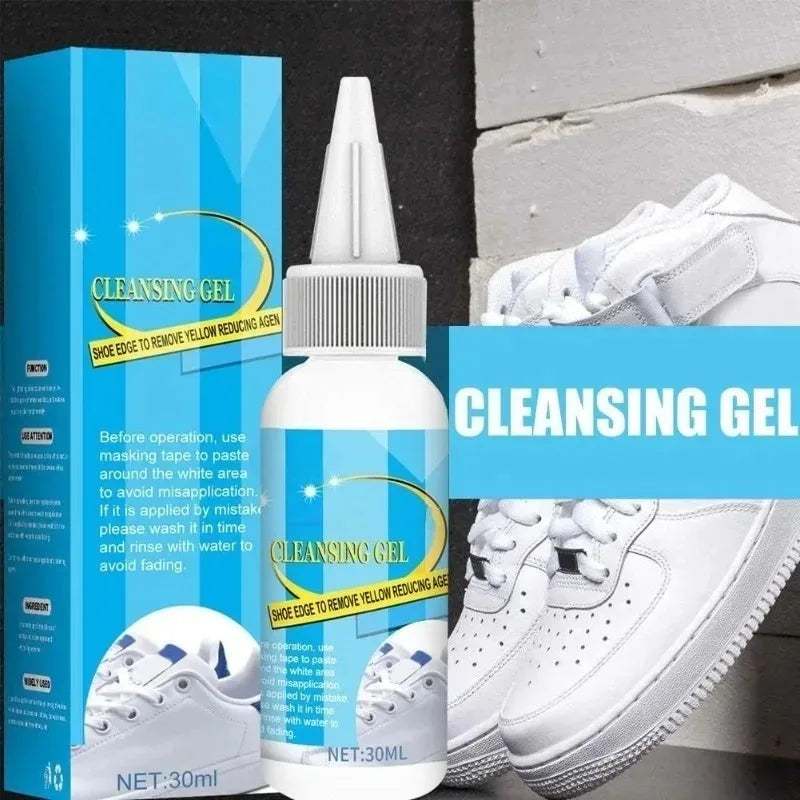 All-Purpose Cleansing Cream Stains Remover White Shoes Cleaning Cream Shoes Whitening with Wipe Sponge for Shoes Sneakers Oasis Select
