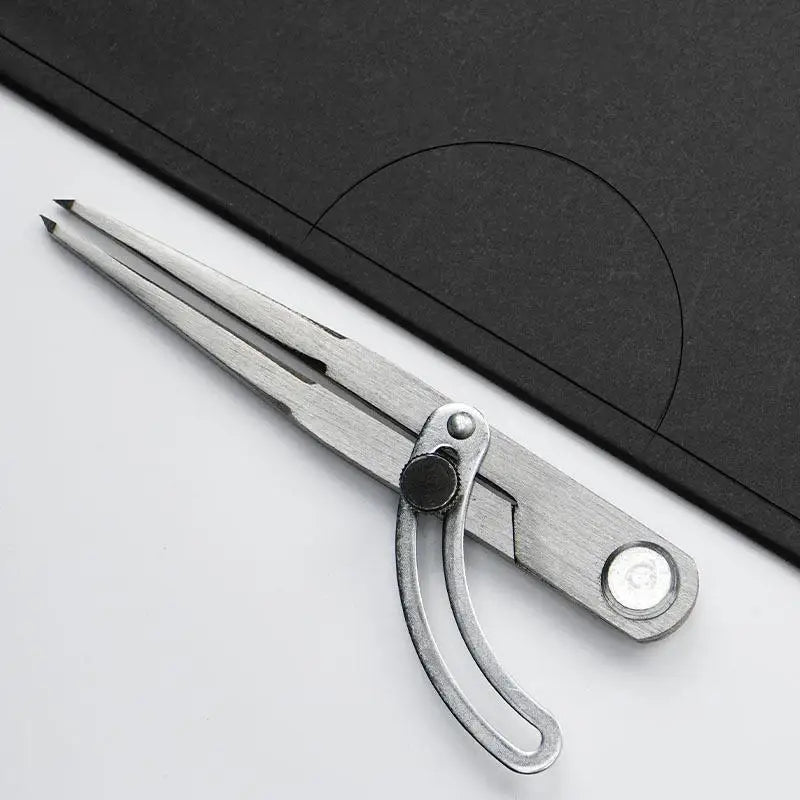 Stainless Steel Wing Divider Adjustable Lock Multipurpose Scriber for Leathercraft Woodworking Metalworking Marking Tools Oasis Select
