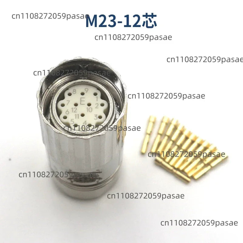 M23 17-Pin Circular Connector Plug or Socket – Internal/External