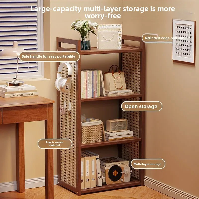 Shelf Floor-to-ceiling simple multi-layer bookshelf Multifunctional living room storage rack Storage rack Sundry rack Oasis Select
