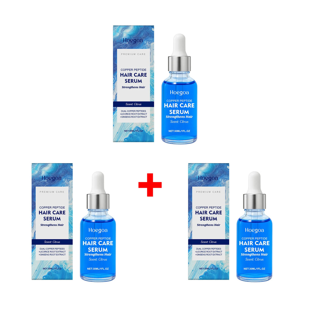 Copper Peptide Hair Growth Serum Promote Regrowth Repair Damage Scalp Oasis Select 3pcs