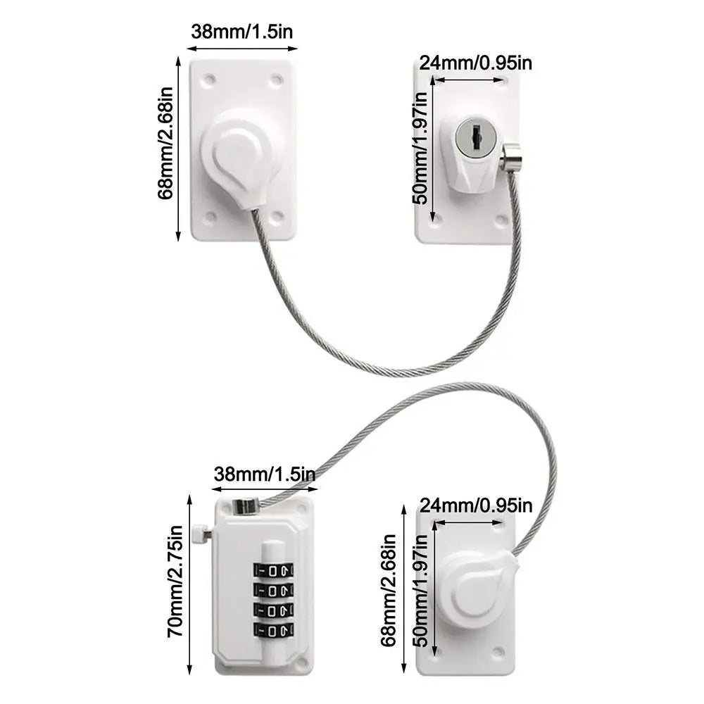 Anti-pinch Hand Safety Lock Adjustable No Drilling Cabinet Lock Unisex Protection Window Digital Password Lock for Home Oasis Select