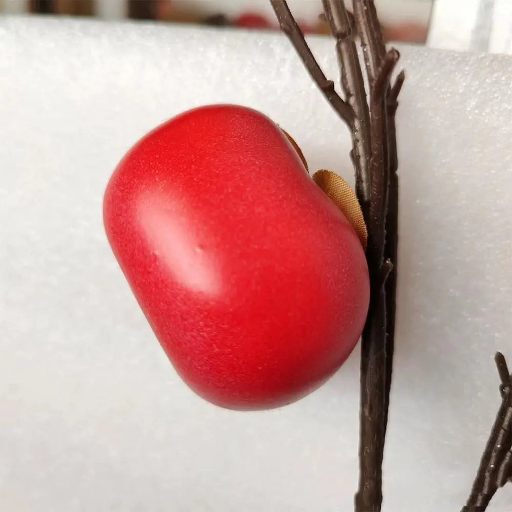 Food Model Mini Artificial Foam Persimmon Handicrafts Realistic Simulation Fruit Funny Vegetable Fake Persimmon Home Decorations Oasis Select