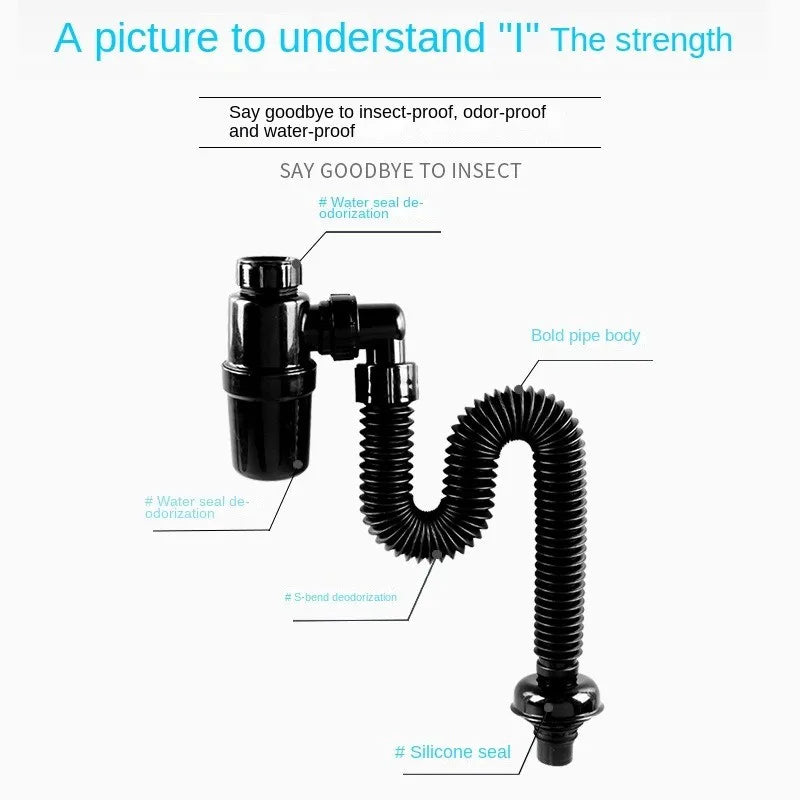 Sink Deodorant Launch Pipeline Accessories Kitchen Sink Hose Sink Strainer Drain Pipe Plumbing Washbasin Kitchen Accessories Oasis Select