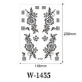 Black Henna Temporary Tattoo – Mandala Mehndi Body Stickers