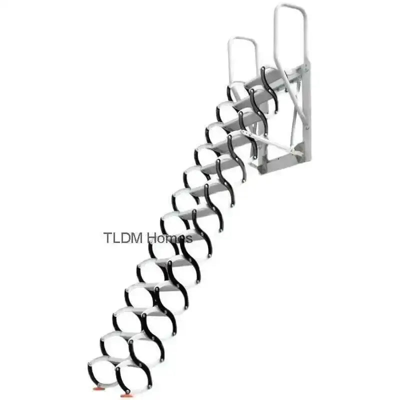 Ladder Invisible Folding Multifunctional Home Indoor Furniture Outdoor Telescopic Stairs Aluminum Alloy Thickened Ladders Oasis Select