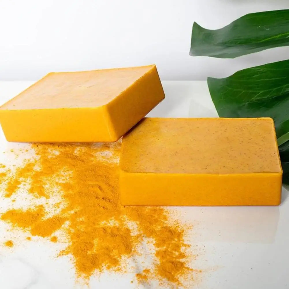 100g Turmeric Kojic Acid Glow Soap Dark Spot Acne Removal Even Skin Tone Mositen Smooth Skin Deep Cleansing Handmade Soap Oasis Select
