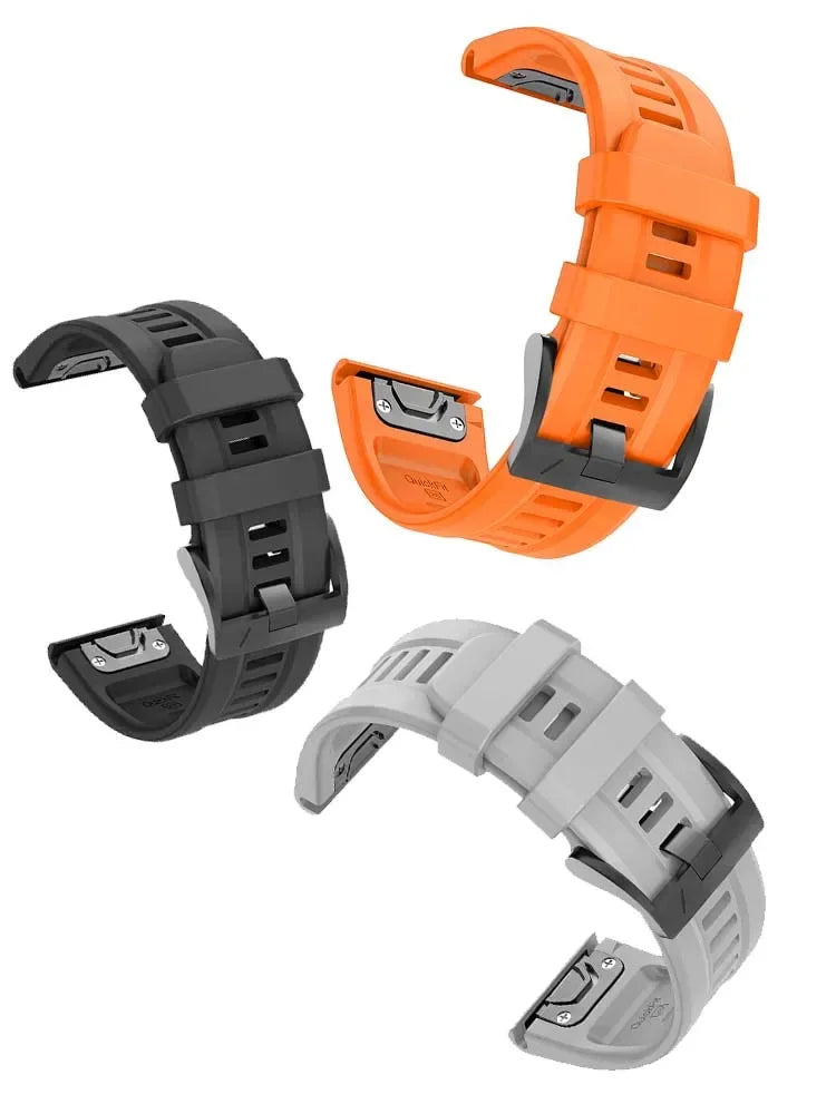 Silicone QuickFit Watch Band for Garmin Fenix & Instinct 22/26mm Silicone Watch Band Oasis Select