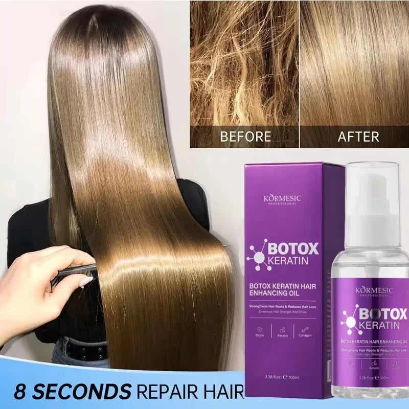 5 Seconds Repair Magical Keratin Hair Essence Damaged Frizzy Hair Soft Smooth Shiny Nutrition Deep Moisturize Hair Care Oil Oasis Select 1pc