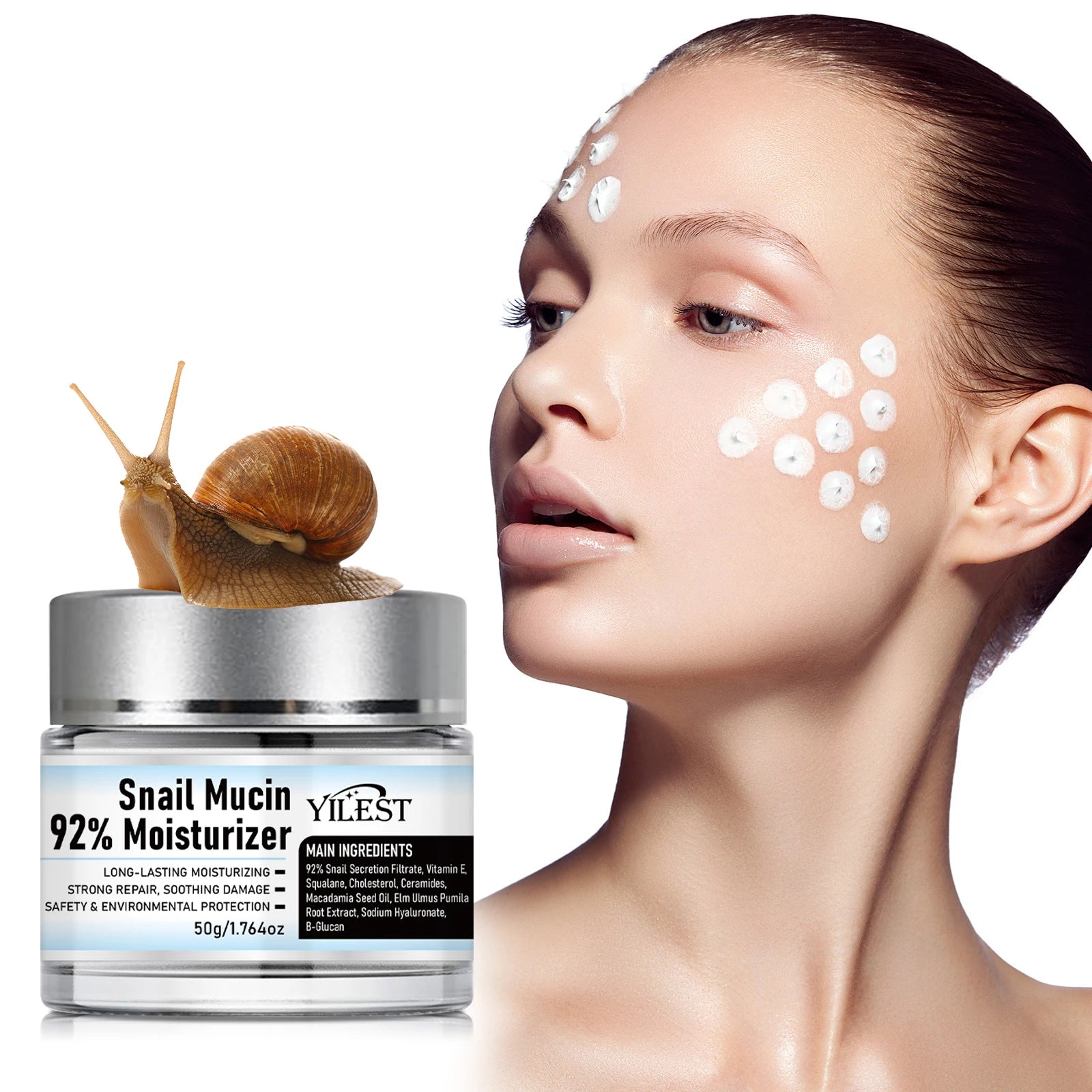 SADOER Snail Mucin 92% Essence – Hydrating & Brightening Cream