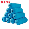 Disposable Shoe & Boot Covers 100-Pack | Non-Slip Foot Booties