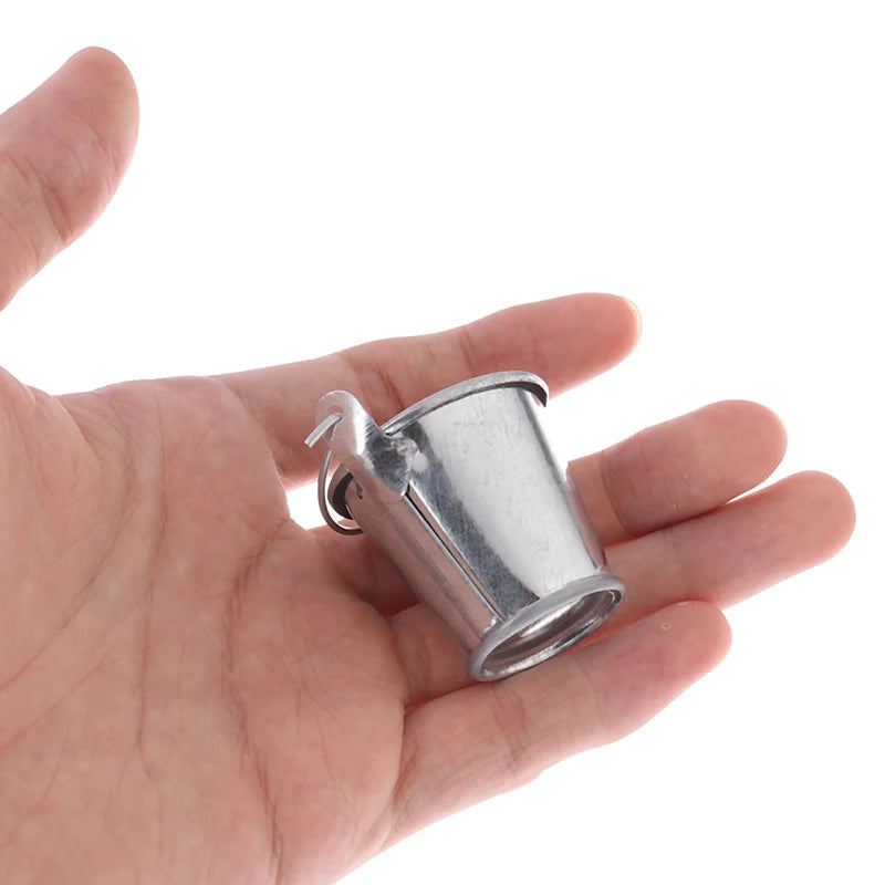 Mini Metal Tin Bucket Dollhouse Miniature Décor | 1:12 Scale