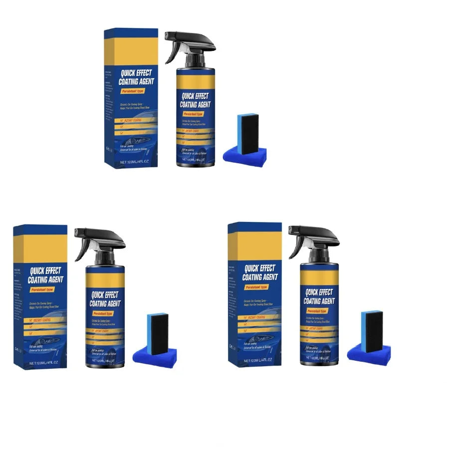 1/2/3PC Car Coating Spray Special Care Spray Car Paint Refinishing Spray Coating Glazing Waxing Car Care Renovation Glaze Sealer Oasis Select 3PCS 120ML
