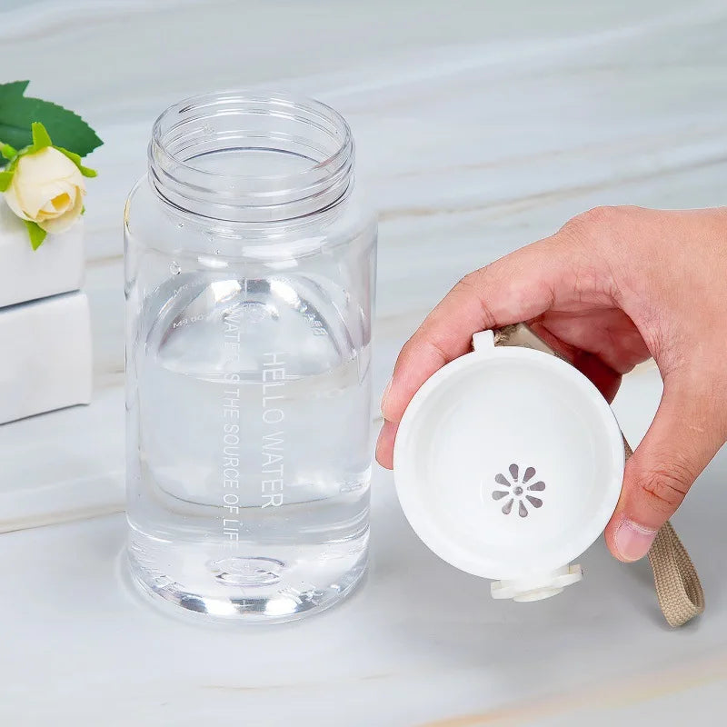 550ml Sports Water Bottle, Large-Capacity Transparent Scale Cup with Straight Drinking Bouncing Lid Outdoor Portable Kettle Oasis Select